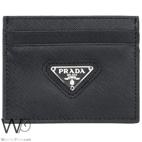 replica men's prada wallet|Prada card holder for men.